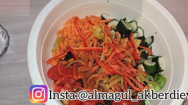 Тайский салат.Қазақша салат. смотреть онлайн