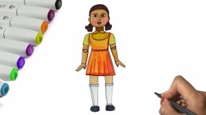 Как нарисовать Куклу из сериала "Игра в кальмара" / Squid Game Season 2