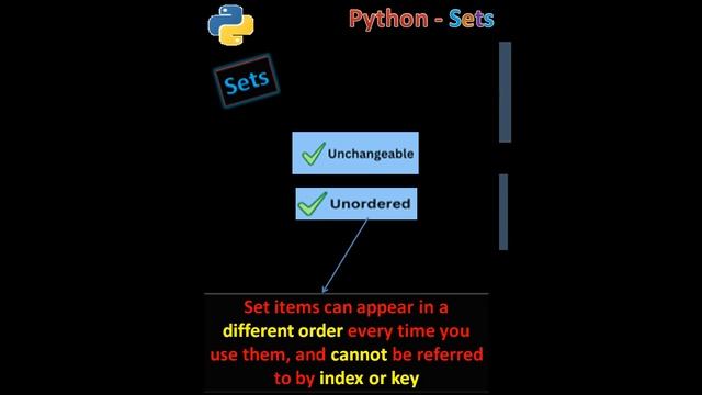 #python sets🐍#OVERVIW #shorts #pythonic  #pythontricks #pythonprogramming