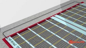Монтаж тёплого пола (нагревательный мат). Как сделать теплый пол своими руками.