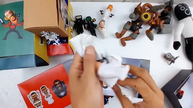 DIY Unboxing upgrade TITAN DRILL MAN vs Tv women TOILET, skibidi speaker,camera clay | satisfying смотреть онлайн