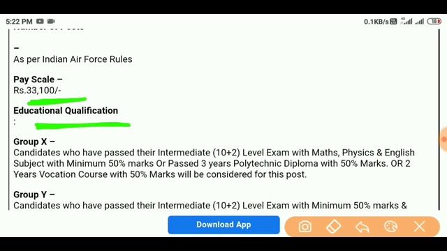 Indian Airforce Group X Y recruitment 2020 | Indian Air Force Group X / Y Online Form 2020