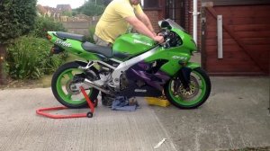 Kawasaki Ninja ZX9R C2, End Can Cut Off LOUD!!!