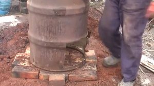 Дровяная печь для обжига керамики сборка. Гончарная печь