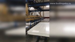 Автоматическая линия для производства строительных панелей сэндвич c наполнением из минеральной ваты