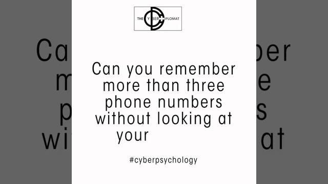Digital Dementia #online #mentalhealth #cyberpsychology #psychology #digital #onlineaddiction