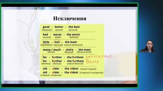 Урок 3. Прилагательные