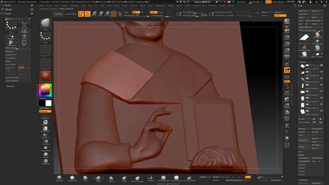 ZBrush создание модели иконы для ЧПУ. Урок 6