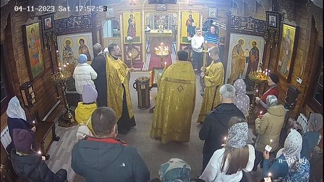 ☦ Прямой эфир | Всенощное бдение в храме Николая Японского г. Минска | 04.11.2023 г. в 17.00