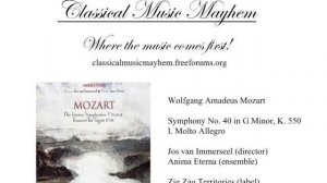 Mozart - Symphony No. 40 in G Minor, K. 550: I. Molto Allegro