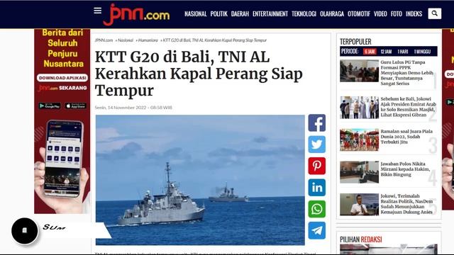 BENTENG BERJALAN MOBIL "THE BEAST" JOE BIDEN MASUK RI, 14 KAPAL PERANG TNI SIAP TEMPUR KEPUNG BALI