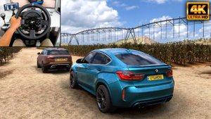 BMW X6 M & Range Rover Velar | OFFROAD CONVOY | Forza Horizon 5 | Thrustmaster T300RS gameplay