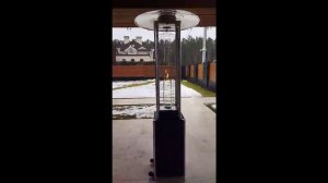 Уличный газовый обогреватель WWT 13S Black. Для летних веранд и террас.