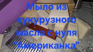 Мыло из кукурузного (американка) масла с нуля холодным способом.