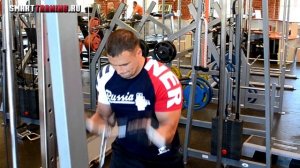 Бицепс | Сгибания рук в блоке