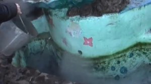 Фонтан во дворе  Осенние работы, подготовка фонтана к зимовке