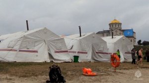 Видео о дежурстве севастопольских сотрудников МЧС России в ходе крещенских купаний