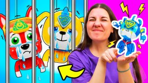 Игрушки Мегащенки попали в ловушку! Видео для детей и игры с игрушками. Лео спешит на помощь друзьям
