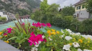 Самые красивые места для посещения в Швейцарии, ИНТЕРЛАКЕН! Расслабляющая экскурсия, 4K 25fps UHD