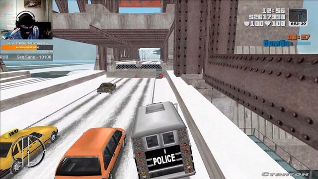 МОД ОТ КОМАНДЫ ДОЛБОЁЖИКОВ! GTA 3: Frosted Winter (прохождение на 100%) - Стрим #4 смотреть онлайн