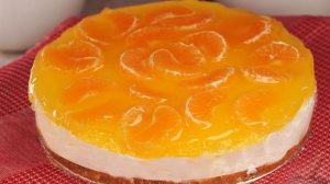 Нарядный и цитрусовый. ТВОРОЖНЫЙ ЧИЗКЕЙК С МАНДАРИНАМИ И ЖЕЛЕ