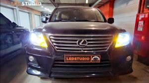 Lexus LX 570 модернизация света фар