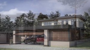 Проект «Вермонт» , современный проект дома с плоской кровлей 350 кв.м.