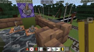 работал Дежурный по переезду в игре Minecraft