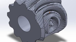 Рисунок "монопольной" шестерёнки ABENICS в Solidworks