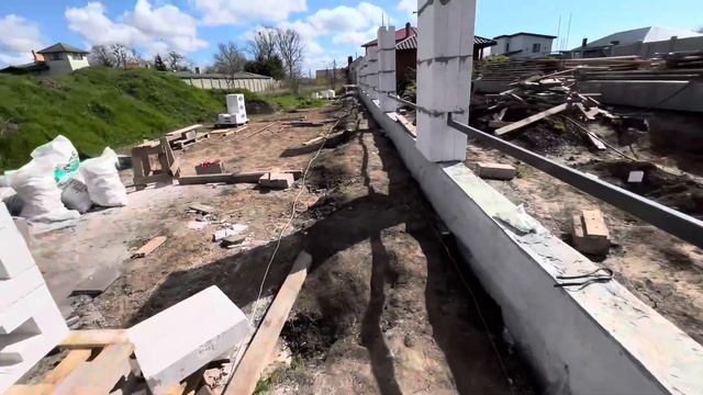 Забор из ГАЗОБЕТОНА  под металлопрофиль и штакетника
