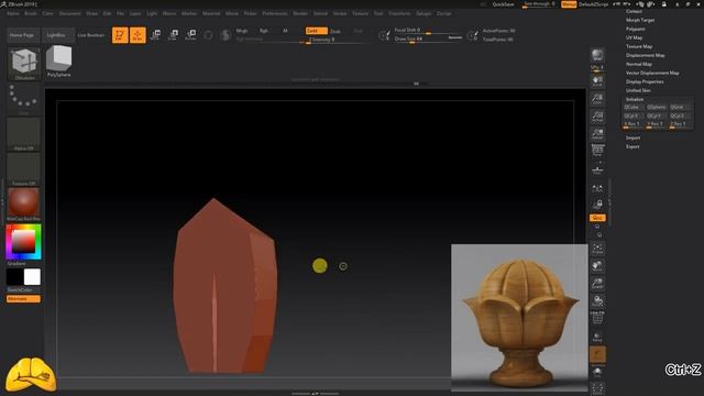 Моделируем для чпу в Zbrush 2 (720p)