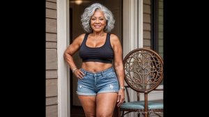 Natural Older Woman Over 70 Beautifully Dressed Classy | Denim Shorts and Tank Top Tips