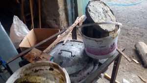 Отжим воска из мервы после паровой воскотопки