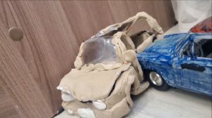 КРАШ ТЕСТ РЕНО ЛОГАН ИЗ ПЛАСТИЛИНА [4K]