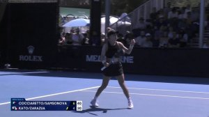 Samsonova/Cocciaretto v Kato/Zarazua Highlights | Australian Open 2025 Second Round