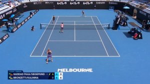 Siegemund/Haddad Maia v Kalinina/Bronzetti Highlights | Australian Open 2025 Second Round