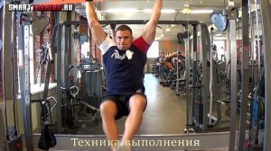 Нижний пресс на турнике | Подъемы ног до горизонтали.