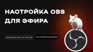 Настройка трансляции и записи видео в obs для эфира