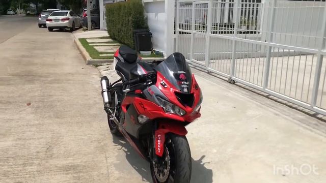 Review Ninja ZX-6R wrap สีแดงสด 3M Wrap