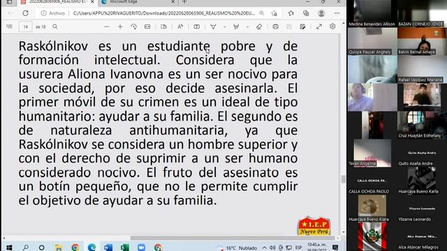 LITERATURA   EL REALISMO