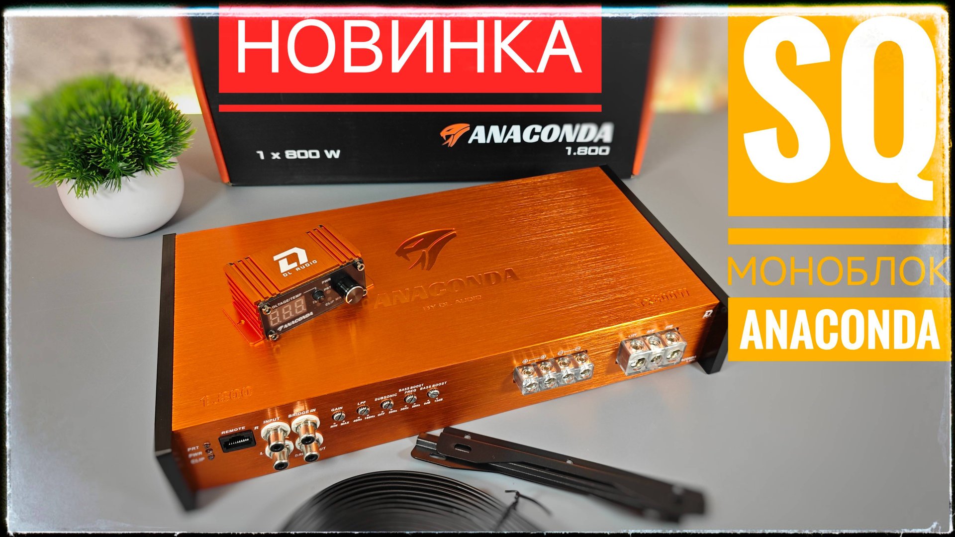 Новинка! Мощный SQ усилитель DL Audio Anaconda 1.800. SQ моноблок для тебя! Мощность и качество! смотреть онлайн