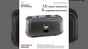 Аудиосистема SUPRA SMB-630