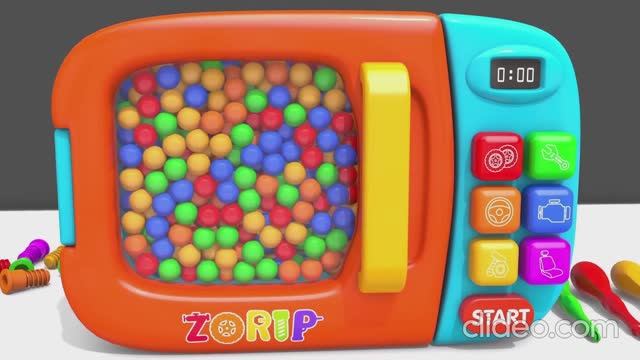 Развивающие видео для детей I Собираем машинки по запчастям