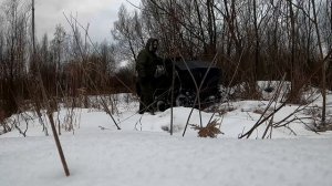 Самодельный Снегоболотоход СБХ 6х6 Зима, тест 2