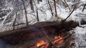 О сушке одежды и обуви при ночевке зимой у костра