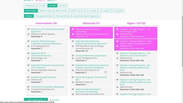 Unifrog Apprenticeship Tool