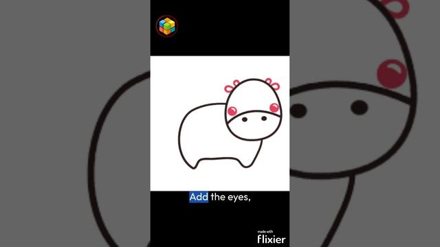 Draw with me. Cow