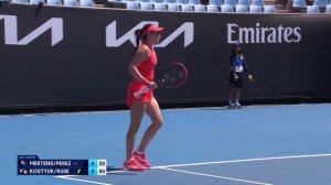 Mertens/Perez v Ruse/Kostyuk Highlights | Australian Open 2025 Second Round