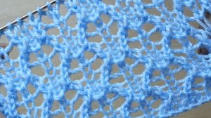 Простой ажурный узор.