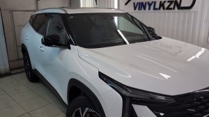 Geely Cityray - забронировали полиуретановой плёнкой капот, фары, бампер, другие элементы